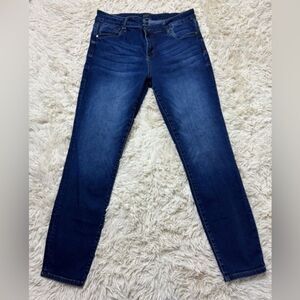 EUC KUT From the Kloth Dark Dark Blue Skinny Jeans size 14 short